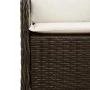 Sillas de jardín con cojines 2 unidades ratán sintético marrón by , Garden chairs - Ref: Foro24-365146, Price: 191,87 €, Disc...