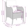 Gartenstühle mit Kissen, 2 Stück, braunes Kunststoff-Rattan von , Gartenstühle - Ref: Foro24-365146, Preis: 195,46 €, Rabatt: %