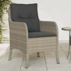 Gartensofas mit Kissen, 2 Stück, aus grauem synthetischem Rattan. von , Gartenstühle - Ref: Foro24-365150, Preis: 199,07 €, R...