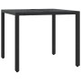 Gartenmöbel-Set, 5-teilig, mit schwarzen Polstern aus synthetischem Rattan von , Gartensets - Ref: Foro24-3211843, Preis: 483...