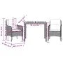 Set comedor de jardín 3 pzas con cojines ratán sintético negro by , Garden sets - Ref: Foro24-3211860, Price: 329,50 €, Disco...