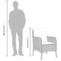 Set comedor jardín 7 pzas y cojines ratán sintético gris by , Garden sets - Ref: Foro24-3211876, Price: 816,85 €, Discount: %