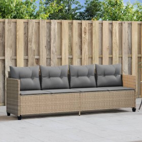 Tumbona con cojines ratán sintético beige by , Loungers - Ref: Foro24-368329, Price: 216,67 €, Discount: %
