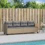 Tumbona con cojines ratán sintético beige by , Loungers - Ref: Foro24-368329, Price: 212,97 €, Discount: %