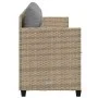 Tumbona con cojines ratán sintético beige by , Loungers - Ref: Foro24-368329, Price: 212,97 €, Discount: %