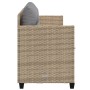 Tumbona con cojines ratán sintético beige by , Loungers - Ref: Foro24-368329, Price: 216,67 €, Discount: %