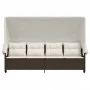 Liegestuhl mit Verdeck und Kissen aus braunem synthetischem Rattan von , Liegen - Ref: Foro24-368336, Preis: 245,82 €, Rabatt: %