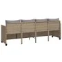 Tumbona con cojines ratán sintético beige by , Loungers - Ref: Foro24-368329, Price: 212,97 €, Discount: %