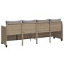 Tumbona con cojines ratán sintético beige by , Loungers - Ref: Foro24-368329, Price: 216,67 €, Discount: %