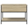 Mesa de centro madera ingeniería metal roble Sonoma 70x50x50cm by , Coffee table - Ref: Foro24-845342, Price: 53,19 €, Discou...
