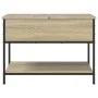 Wohnzimmertisch aus Holz mit Metallrahmen in Sonoma-Eiche, 70x50x50cm. von , Couchtisch - Ref: Foro24-845342, Preis: 52,77 €,...