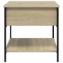 Mesa de centro madera ingeniería metal roble Sonoma 70x50x50cm by , Coffee table - Ref: Foro24-845342, Price: 53,19 €, Discou...