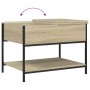Mesa de centro madera ingeniería metal roble Sonoma 70x50x50cm by , Coffee table - Ref: Foro24-845342, Price: 53,19 €, Discou...