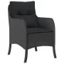 Set de comedor de jardín 7 pzas y cojines ratán sintético negro by , Garden sets - Ref: Foro24-3211925, Price: 768,31 €, Disc...
