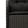 Set de comedor de jardín 7 pzas y cojines ratán sintético negro by , Garden sets - Ref: Foro24-3211925, Price: 768,31 €, Disc...