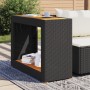 Beistelltisch Garten mit schwarzer PE-Rattan-Holzplatte 100x40x75 cm. von , Gartentische - Ref: Foro24-366306, Preis: 89,38 €...