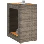 Beistelltisch für den Garten mit grauer PE-Rattan-Holzplatte, 60x40x75 cm. von , Gartentische - Ref: Foro24-366304, Preis: 85...