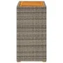 Beistelltisch für den Garten mit grauer PE-Rattan-Holzplatte, 60x40x75 cm. von , Gartentische - Ref: Foro24-366304, Preis: 85...