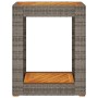 Mesa auxiliar jardín tapa madera ratán PE gris 60x40x75 cm by , Garden tables - Ref: Foro24-366304, Price: 86,79 €, Discount: %