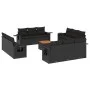 Set de sofás de jardín y cojines 13 pzas ratán sintético negro by , Modular outdoor sofas - Ref: Foro24-3224494, Price: 1,00 ...