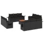 Garden sofa and cushion set 13 pieces black synthetic rattan by , Modular outdoor sofas - Ref: Foro24-3224494, Price: 933,78 ...