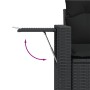 Set de sofás de jardín y cojines 13 pzas ratán sintético negro by , Modular outdoor sofas - Ref: Foro24-3224494, Price: 933,7...