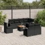 Set de sofás de jardín 8 piezas y cojines ratán sintético negro by , Modular outdoor sofas - Ref: Foro24-3224655, Price: 635,...