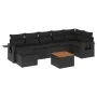 Set de sofás de jardín 8 piezas y cojines ratán sintético negro by , Modular outdoor sofas - Ref: Foro24-3224669, Price: 503,...