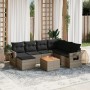 Set de sofás de jardín 8 pzas y cojines ratán sintético gris by , Modular outdoor sofas - Ref: Foro24-3224681, Price: 463,70 ...