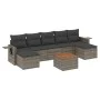 Set de sofás de jardín 8 pzas y cojines ratán sintético gris by , Modular outdoor sofas - Ref: Foro24-3224695, Price: 419,11 ...