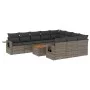 Set de sofás de jardín 11 pzas y cojines ratán sintético negro by , Modular outdoor sofas - Ref: Foro24-3224746, Price: 715,9...