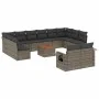 Set sofás de jardín con cojines 13 piezas ratán sintético gris by , Modular outdoor sofas - Ref: Foro24-3224800, Price: 791,1...