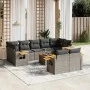 Set de sofás de jardín 10 pzas con cojines ratán sintético gris by , Garden sets - Ref: Foro24-3227159, Price: 588,16 €, Disc...
