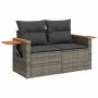 Set de sofás de jardín 10 pzas con cojines ratán sintético gris by , Garden sets - Ref: Foro24-3227159, Price: 588,16 €, Disc...