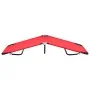 Folding red steel sun lounger by vidaXL, Loungers - Ref: Foro24-47756, Price: 56,29 €, Discount: %
