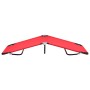 Tumbona plegable acero roja