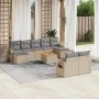Gartensofa-Set mit 10-teiligen beigen Kissen aus synthetischem Rattan. von , Modulare Sofas für den Außenbereich - Ref: Foro2...