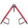 Folding red steel sun lounger by vidaXL, Loungers - Ref: Foro24-47756, Price: 56,29 €, Discount: %