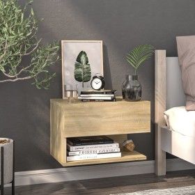 Wall-mounted bedside table in Sonoma oak by vidaXL, Nightstands - Ref: Foro24-810959, Price: 39,16 €, Discount: %