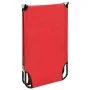 Folding red steel sun lounger by vidaXL, Loungers - Ref: Foro24-47756, Price: 56,29 €, Discount: %