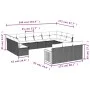 Set de sofás de jardín y cojines 13 pzas ratán sintético gris by , Garden sets - Ref: Foro24-3228132, Price: 805,57 €, Discou...