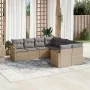 Gartensofa-Set mit 8-teiligen beigen Kissen aus PE-Rattan-Mischung. von , Gartensets - Ref: Foro24-3226556, Preis: 492,93 €, ...