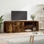 Mueble de TV madera de ingeniería roble ahumado 120x34x37 cm by , TV Furniture - Ref: Foro24-833548, Price: 53,57 €, Discount: %