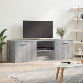 Mueble de TV de madera de ingeniería gris sonoma 120x34x37 cm