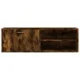 Mueble de TV madera de ingeniería roble ahumado 120x34x37 cm by , TV Furniture - Ref: Foro24-833548, Price: 53,57 €, Discount: %
