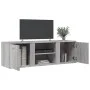 TV stand made of gray Sonoma engineered wood, measuring 120x34x37 cm. by , TV Furniture - Ref: Foro24-833557, Price: 69,31 €,...