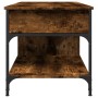 Mesa de centro madera ingeniería metal roble humo 100x50x50 cm by , Coffee table - Ref: Foro24-845368, Price: 81,41 €, Discou...