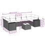 Juego de sofás de jardín con cojines beige 8 pzas ratán PE by , Garden sets - Ref: Foro24-3254676, Price: 536,30 €, Discount: %