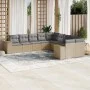 Juego de sofás jardín con cojines beige 10 pzas ratán sintético by , Garden sets - Ref: Foro24-3255446, Price: 652,70 €, Disc...
