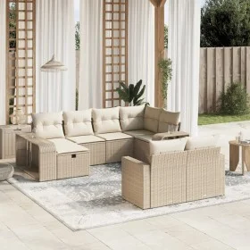 Juego de sofás jardín con cojines beige 10 pzas ratán sintético by , Garden sets - Ref: Foro24-3266238, Price: 618,30 €, Disc...